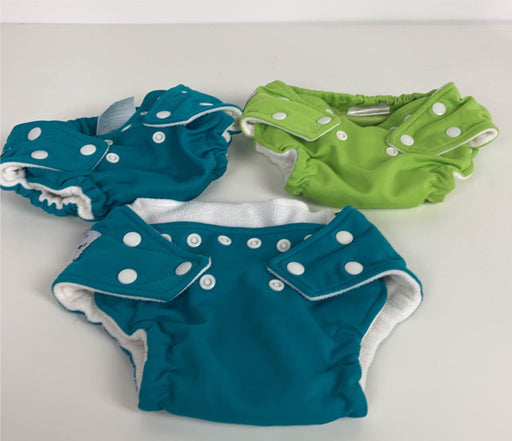 secondhand FuzziBunz One Size Pocket Diapers, 3 pack