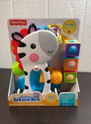 used Fisher Price Roller Blocks Tumblin’ Zebra