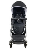 secondhand Mockingbird Single to Double Stroller, 2023, Silver with Black Leather, Watercolor Drops, Black