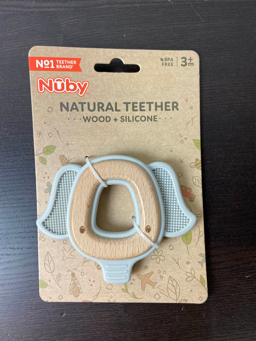 used Nuby Wood And Silicone Teether