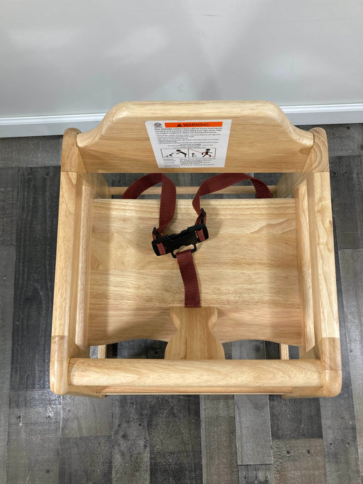 secondhand Lancaster Table & Seating Assembled Restaurant Wood High Chair With Nature Finish