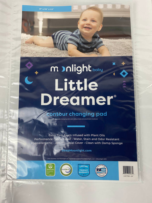 used Moonlight Slumber Little Dreamer Contoured Changing Pad