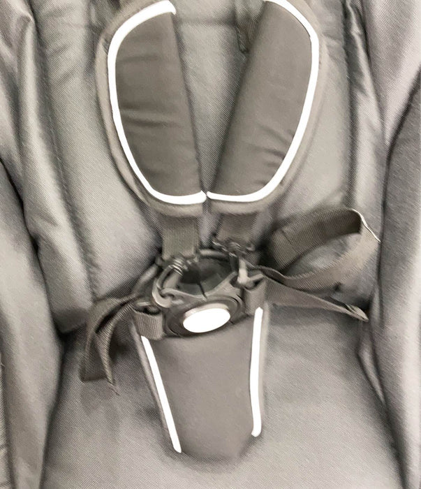 Shop Mockingbird 2nd Seat Kit with Extendable Canopy, Black, Windowpane, Silver With Black Leather at GoodBuy Gear