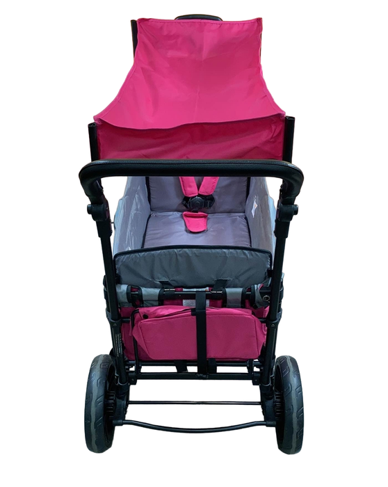 Wonderfold X2 Push + Pull Double Stroller Wagon, 2021, Pretty-n-Pink