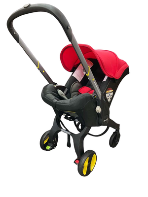 Red car deals seat stroller combo
