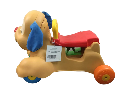 secondhand Fisher Price Laugh And Learn Stride-To-Ride Puppy