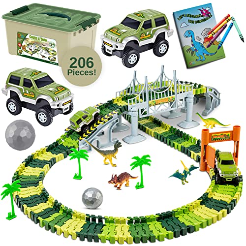 Toyvelt Dinosaur Toys Race Track Toy Set