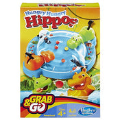 used Hasbro Hungry Hippos Grab And Go Game