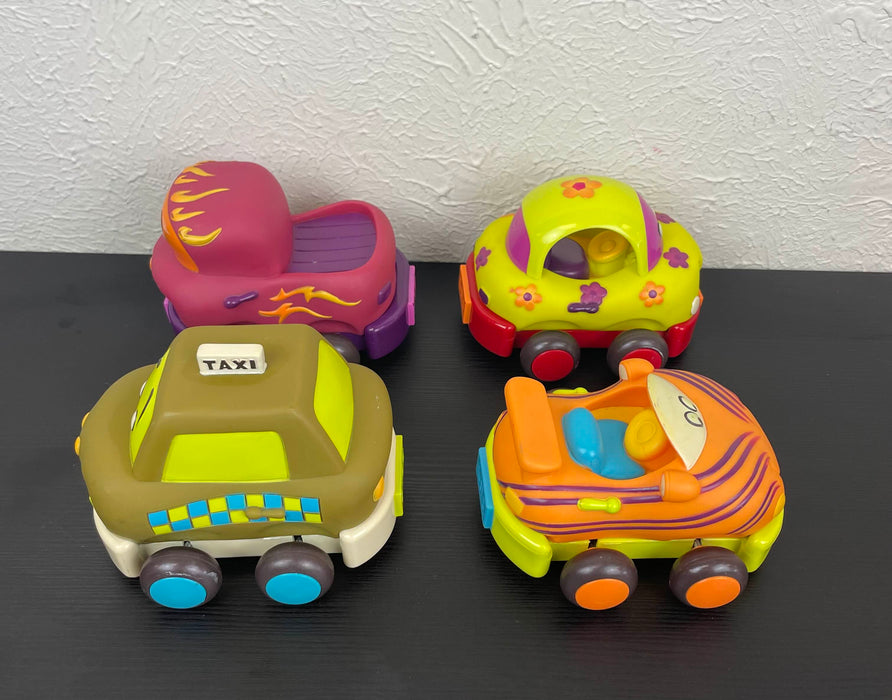 secondhand B. toys Pull Back Toddler Cars Wheeee-ls!