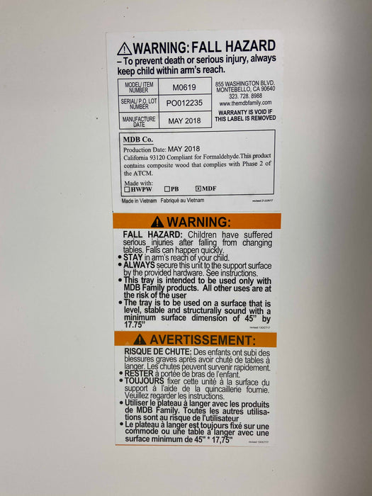 used Unknown Changing Table Topper for Dressers