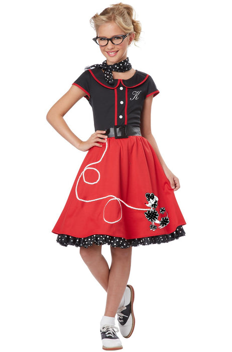 California Costumes 50’s Sweetheart Costume Red/Black, X-Large