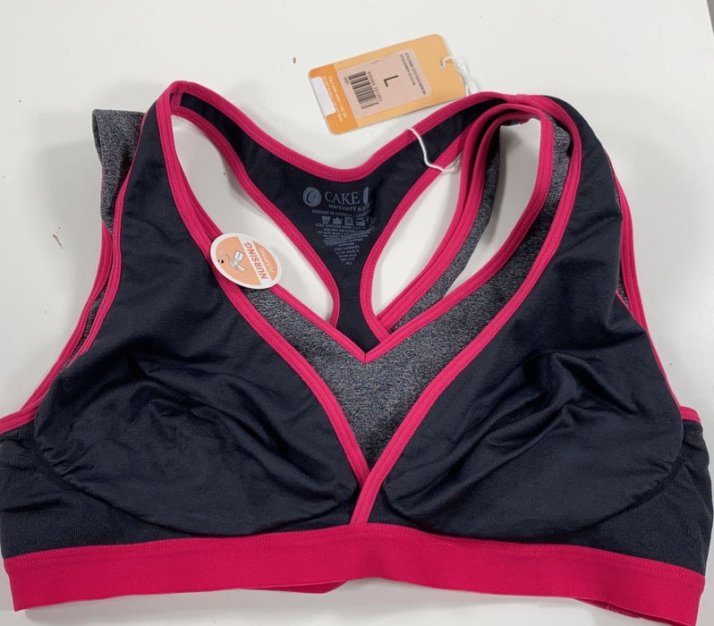 Shop Cake Maternity Lotus Hands Free Pumping Yoga Bra, Large at GoodBuy Gear