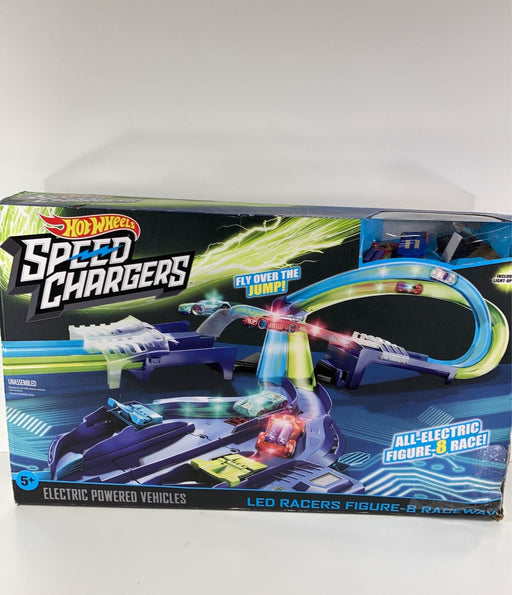 used Hot Wheels Speed Chargers Light Scorchers Figure-8 Raceway Track Set