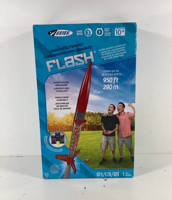 used Estes Flash Model Rocket Launch Set