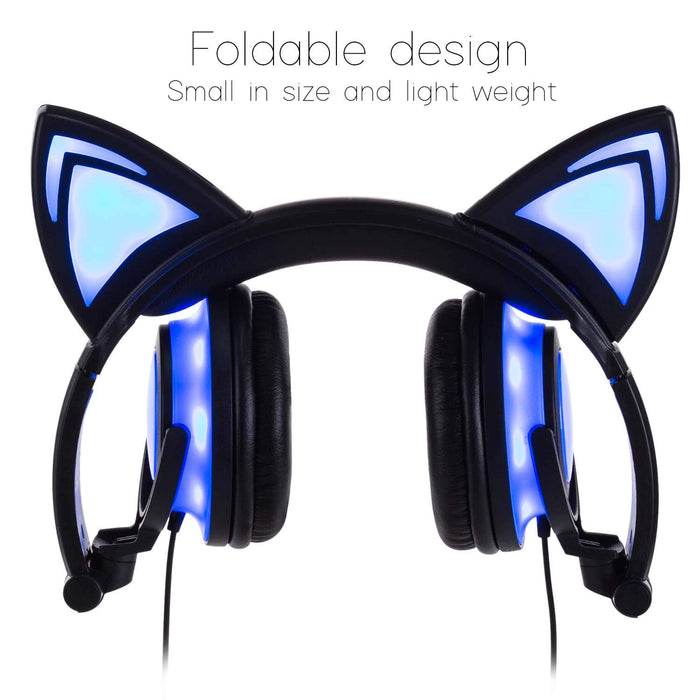 Jamsonic Light Up Cat Ear Headphones