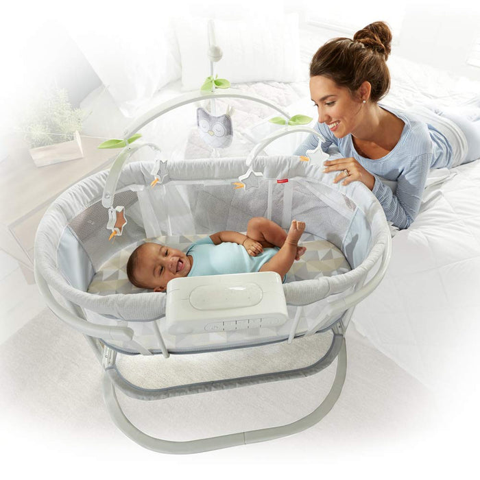 used Fisher Price Smart Connect Soothing Motions Bassinet