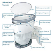 Shop Diaper Dekor Classic Diaper Pail, Gray at GoodBuy Gear