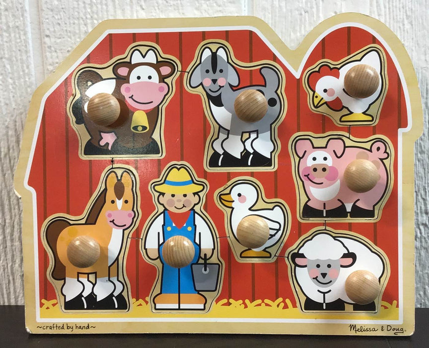 used Melissa & Doug Jumbo Knob Puzzle