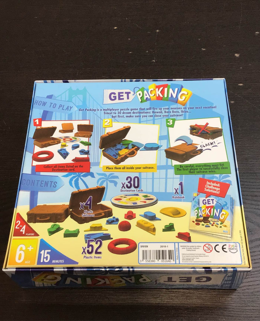 Zygomatic Get Packing Board Game