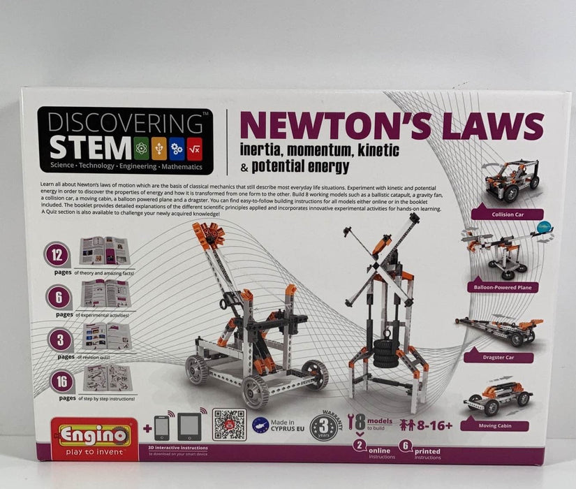 used Engino Stem Newton's Laws Engineering Kit