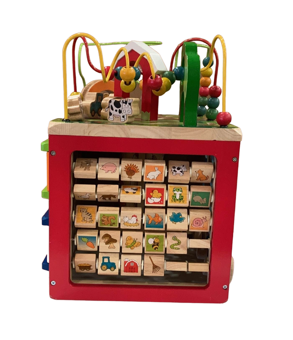 used Battat Wooden Activity Cube