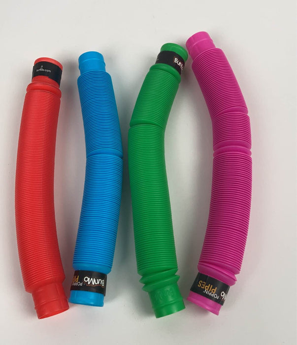 secondhand BunMo Poppin' Pipes Pop Tubes 4 Pack