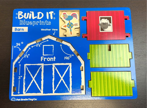 used Fat Brain Toys Build It Blueprint, Barn