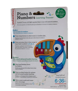 Infantino piano & sales numbers learning toucan