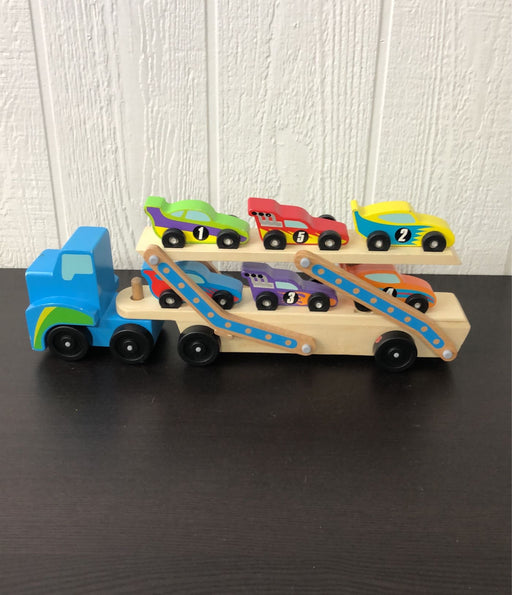 used Melissa & Doug Mega Race-Car Carrier