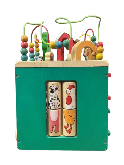 secondhand Battat Wooden Activity Cube