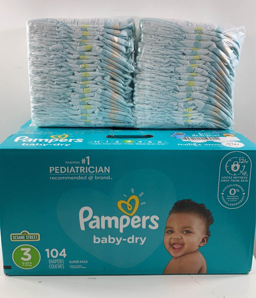 secondhand Pampers Baby-dry Diapers, Size 3