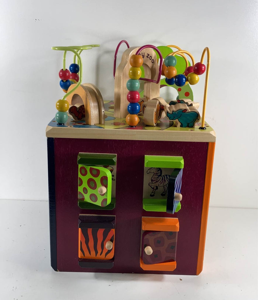 B. Toys Zany Zoo Wooden Activity Cube