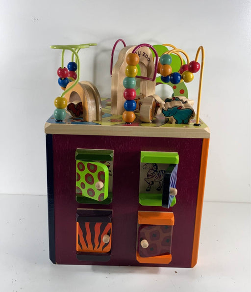 secondhand B. toys Zany Zoo Wooden Activity Cube