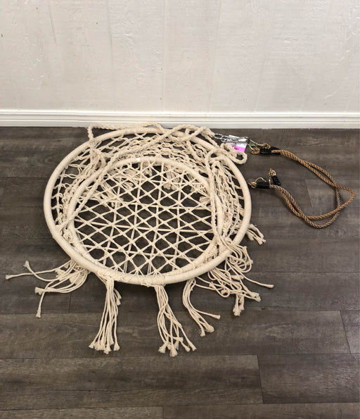 secondhand Hanging Macrame Hammock Chair