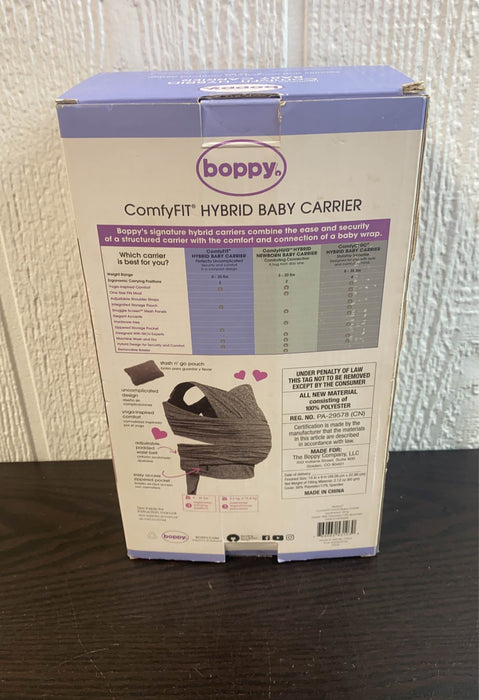 secondhand Boppy ComfyFit Carrier, Heathered Grey