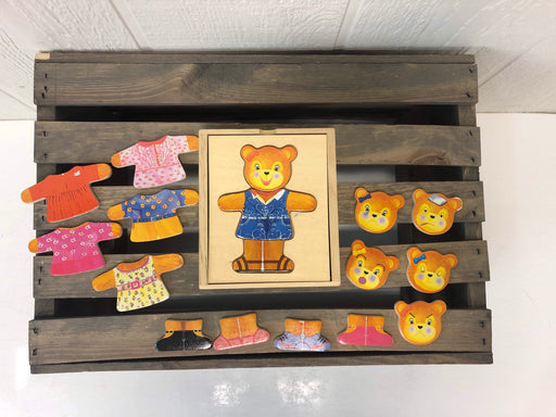 used Melissa & Doug Wooden Bear Dress-Up