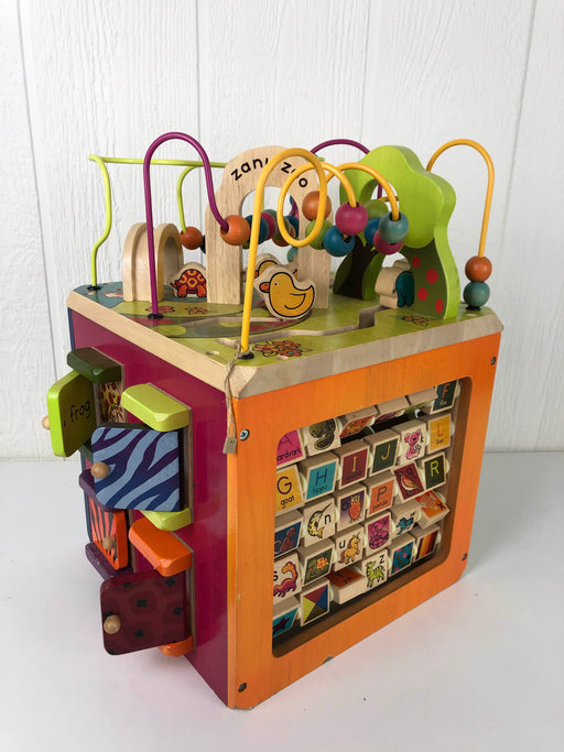 secondhand B. Toys Zany Zoo Wooden Activity Cube