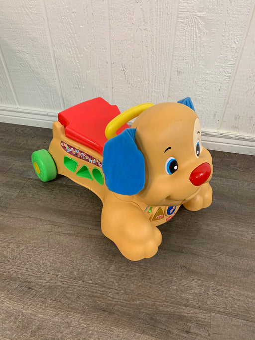 used Fisher Price Laugh And Learn Stride-To-Ride Puppy