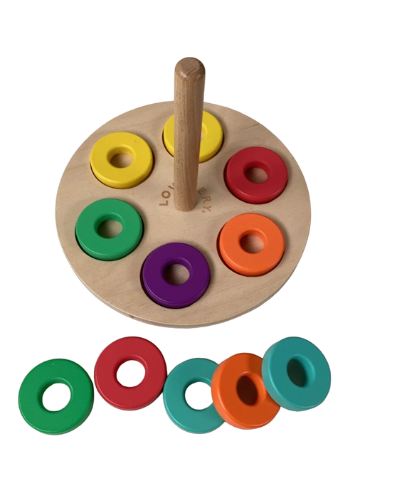 secondhand Lovevery Flexible Wooden Stacker