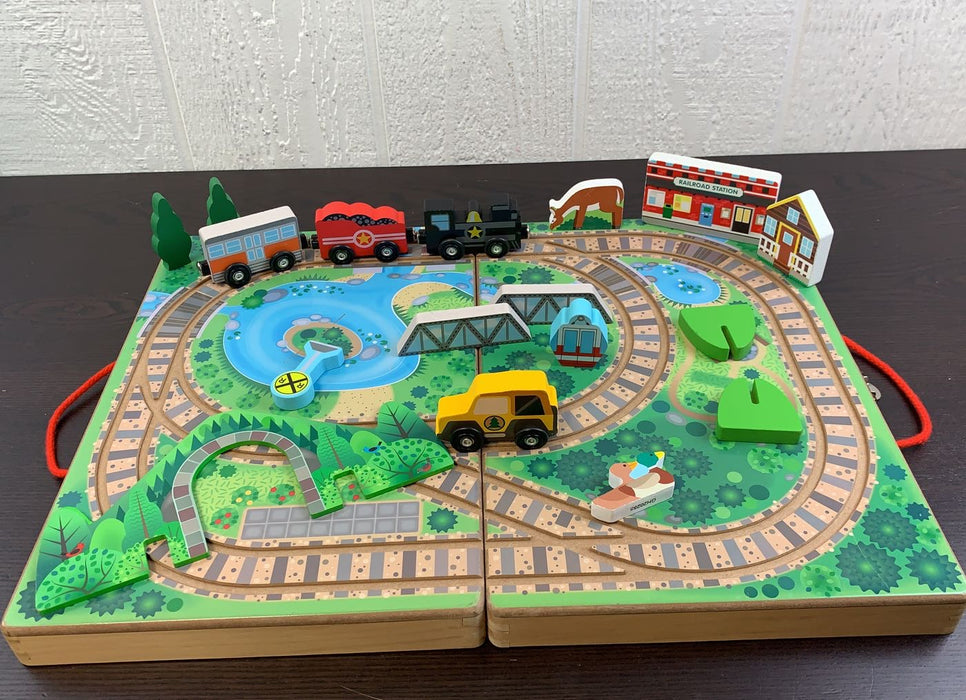 used Melissa & Doug Take-Along Railroad