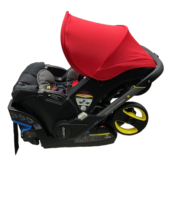 secondhand Doona Infant Car Seat & Stroller Combo, 2022, Flame Red