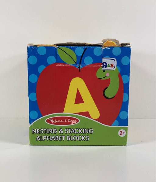 used Melissa & Doug Alphabet Stacking And Nesting Blocks