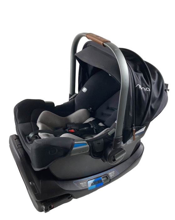 secondhand Nuna PIPA rx Infant Car Seat with RELX Base, 2021, Caviar