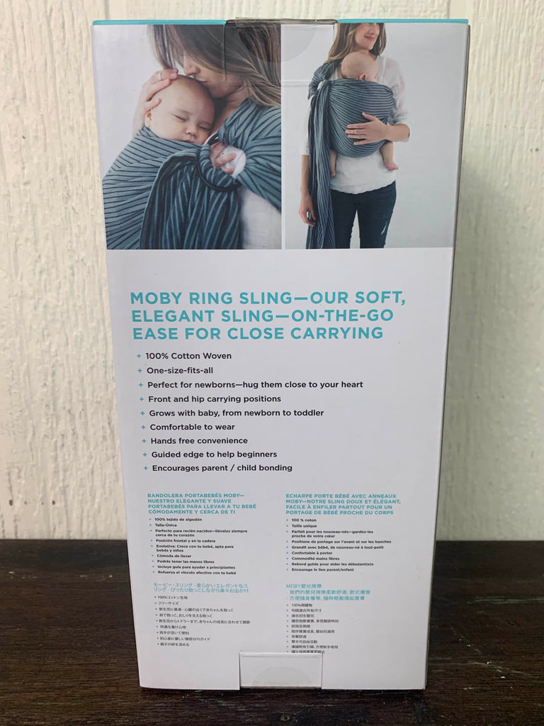 Moby Wrap Ring Sling, Jet Ribbons