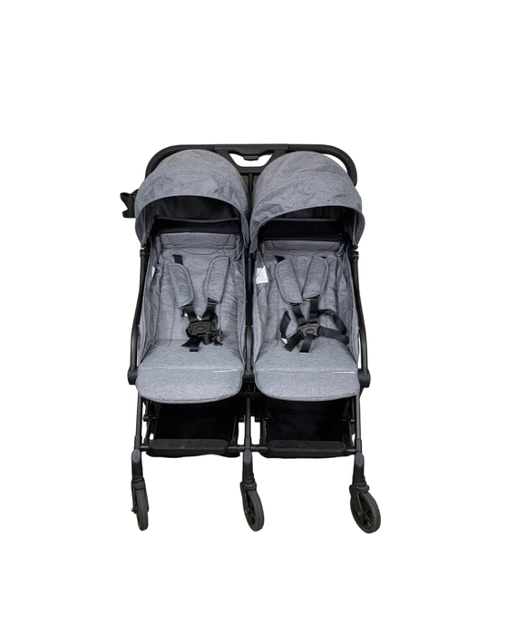 Shop Mompush Lithe Double Stroller, 2022, Grey at GoodBuy Gear