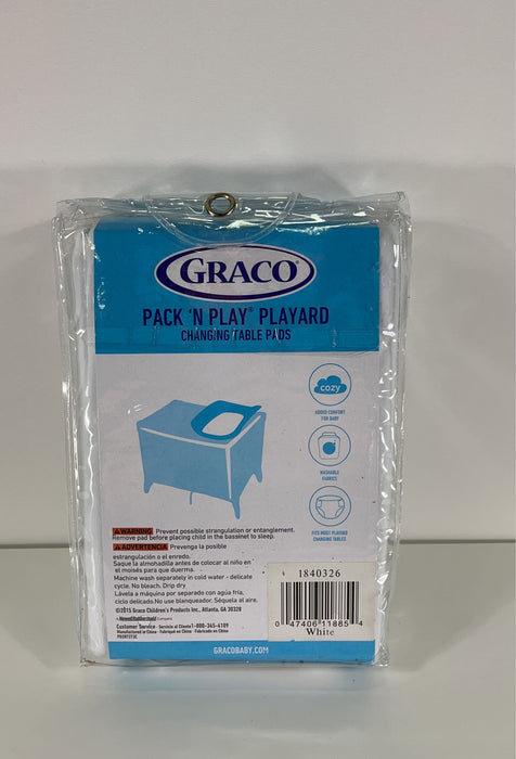 secondhand Graco 2-Pack Changing Table Pad Cover