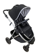 used Mockingbird Single Stroller, 2023, Black, Windowpane, Silver With Black Leather