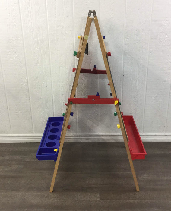 secondhand Melissa & Doug Deluxe Standing Wooden Art Easel