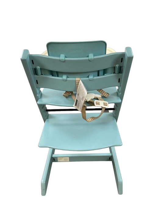 secondhand Stokke Tripp Trapp Complete High Chair, Turquoise Blue