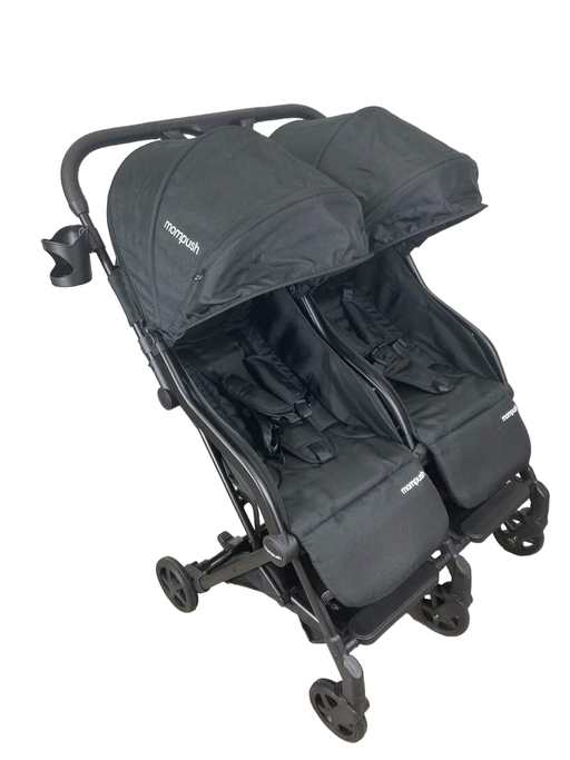 used Mompush Lithe Double Stroller, 2022, Black